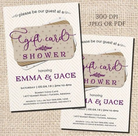 Gift Card Shower Invitations, Gift Card Invitations, Gift Card Shower, Couples Shower Invitations, Bridal Shower Invitations, Digital File Gift Card Shower Invitations, Card Shower Invitations, Kentucky Derby Bridal Shower Invitations, Shower Invitations Bridal, Christmas Bridal Shower Invitations, Couples Bridal Shower Invitations, Unique Bridal Shower Invites, Bridal Shower Invitation Wording, Bridal Shower Invitations Free