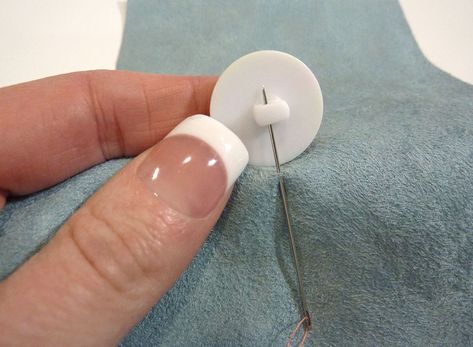 How to Sew On a SHANK Button by Hand | Sew4Home Sew On A Button, Button Sewing, Sewing Furniture, Never Have I Ever, Sewing Class, Shank Button, Sewing Skills, A Button, Sewing A Button