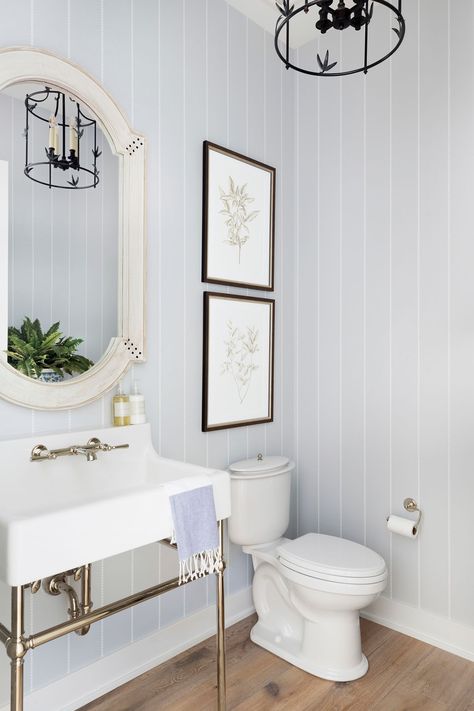 Bria Hammel Interiors Spa Bathrooms, Bria Hammel Interiors, Bria Hammel, Cottage Style Homes, Beach Bath, Powder Rooms, St Croix, Half Bathroom, Powder Bath