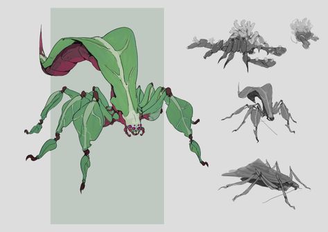 François Arnaud, Creature Artwork, Alien Concept, Fantasy Beasts, Alien Concept Art, Monster Concept Art, Creature Drawings, Alien Creatures, Insect Art