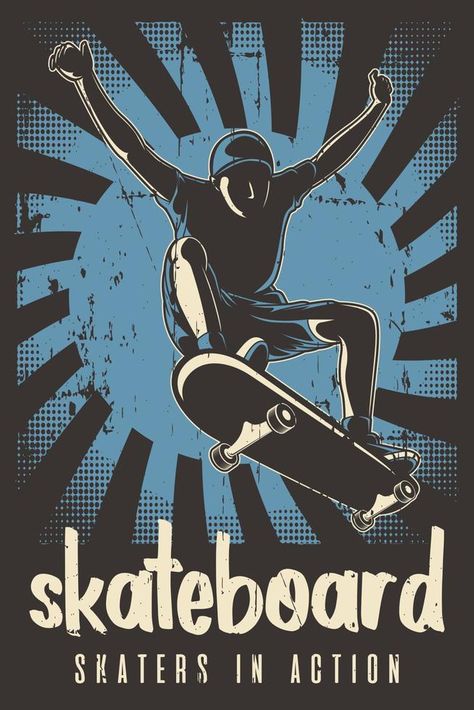 Retro Skater Skateboard Skateboarding Poster Skater Posters, Skateboarding Poster, Skater Poster, Skateboard Poster, Eminem Poster, Good Phone Backgrounds, Retro Skater, Skate And Destroy, Tshirt Design Inspiration