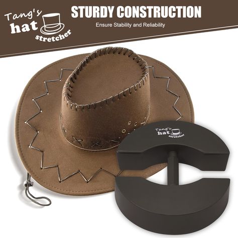 This is a great Texas Pine wood hat shaper made from Loblolly Pines found right here in Texas! A must have for all and not just the cowgirls and cowboys... although it does work excellent on keeping your western hats in shape and in size during storage. It's great for stretching out tight fitting hats that have either shrunk or you've outgrown or even if you find a treasure on etsy you can't pass up but it's not the right size. Wood Hat, Construction Hat, Holiday Prep, Western Hats, Holiday Gathering, Stretching, Pine Wood, Texas, Vintage Fashion