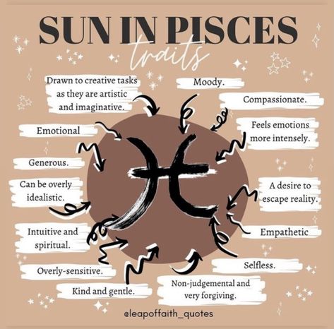 Pisces Sun Scorpio Moon, Cosmic Witchcraft, Pisces Journal, Sun In Pisces, Pisces Sun Sign, Pisces Sun, All About Pisces, Astrology Meaning, Sagittarius Quotes