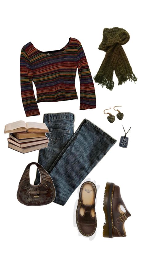 #bookshop #gilmoregirls #cozy #autumn #downtowngirl #outfitinspo #lovefromrom #books #reading Downtown Girl Style, Brown Doc Martens, Downtown Outfits, Outfit Inspired, Autumn Fits, Downtown Girl, Brown Outfit, Autumn Cozy, Autumn Outfit