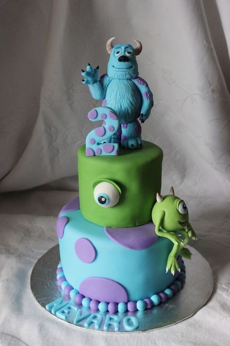 Monsters Inc Birthday Cakes | Monster's Inc birthday cake Monster Inc Cake Ideas, Monsters Birthday Cake, Monsters Inc Birthday Cake, Monster Inc Cake, Monsters Inc Party, Monsters Inc Cake, Monster Inc Cakes, Monster Inc Birthday, Turning 21