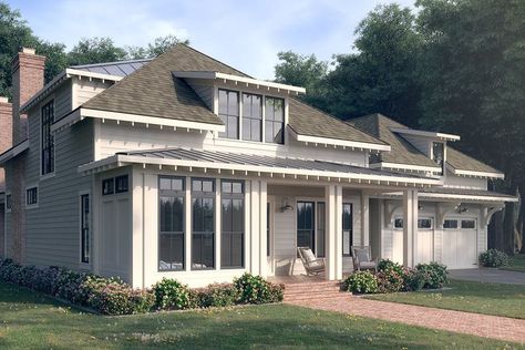 18 House Plans With Mother-In-Law Suites Farmhouse With Mother In Law Suite, Detached In Law Suite House Plans, Garage Apartment Plans In Law Suite, Home Plans With Mother In Law Suite, House With Mother In Law House, Inlaw Suite Plans, Butlers Pantry Walk Through, In Law Suite Addition, Half Bath Design