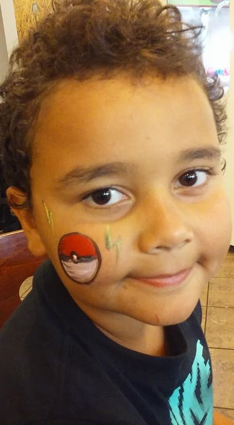 #pokeballfacepaint  #funfacesballooncreationsfacepaint#pokemanfacepaint Ball Face Paint, Pokemon Ball, Facepaint, Face Painting, Face Paint, Carnival Face Paint, Carnival, Pokemon, Paint