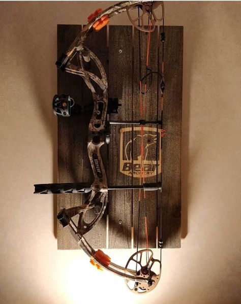 Compound Bow rack Hunting Bow Rack, Compound Bow Wall Mount, Bow Hunting Quotes, Compound Bow Rack, Compound Bow Holder, Diy Archery Target, Bows Archery, Bow Quotes, Archery Design