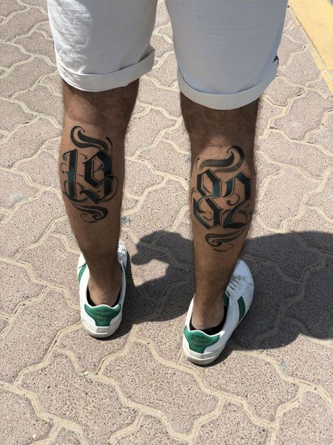 Number Tattoo On Leg, Best Calf Tattoos Men, Tattoos Men Leg, Tattoo Pierna Hombre, Chest Tattoo Stencils, Calf Tattoo Men, Thigh Tattoo Men, Bull Skull Tattoos, Rose Tattoos For Men