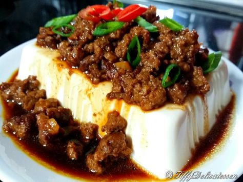 Egg Tofu, Barbeque Recipes, Minced Pork, Steamed Tofu, Steam Recipes, Tofu Dishes, Marinated Pork, Delicacy Food, Malaysian Food