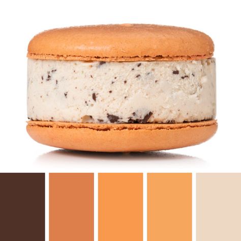 Peanut Butter Color Palette, Butter Ice Cream, Peanut Butter Ice Cream, Food Inspired, Color Pallete, Chocolate Chunk, Chocolate Peanuts, Chocolate Peanut Butter, Color Pallets