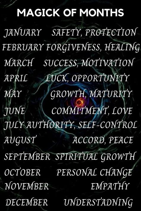 Months Spiritual Meaning, Months Of The Year Witchcraft, Months Of The Year Correspondences, Times Of Day For Spells, First Day Of The Month Witchcraft, First Day Of The Month Spells, Magick Book Witchcraft, End Of Month Witchcraft, Match Stick Hex Test