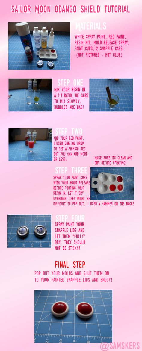 Sailor Moon Odango Shield Tutorial by SamskersDA on DeviantArt Cosplay Hacks, Puppet Mechanics, Sailor Moon Costume, Moon Costume, City Comic, Moon Cosplay, Sailor Moon Cosplay, White Spray Paint, Rose City