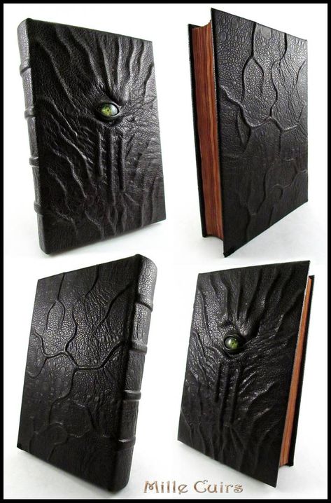 Asylum Book, Bookbinding Ideas, Book Of The Dead, Cthulhu Mythos, Witch Books, Leather Book, Cool Books, Fantasy Images, Handmade Book