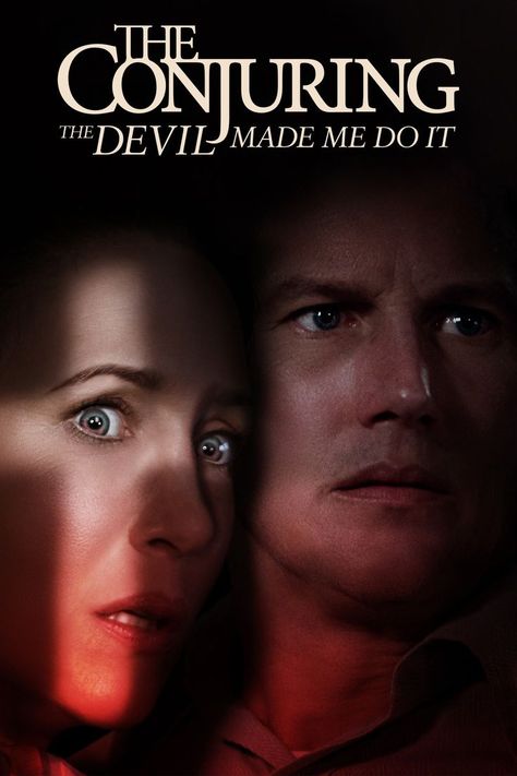 The Conjuring: The Devil Made Me Do It Conjuring Movie, Conjuring Film, Conjuring 3, Latest Hollywood Movies, Best Horror Movies, Horror Movie Posters, Movie Poster Art, Good Movies To Watch, Halloween Movies