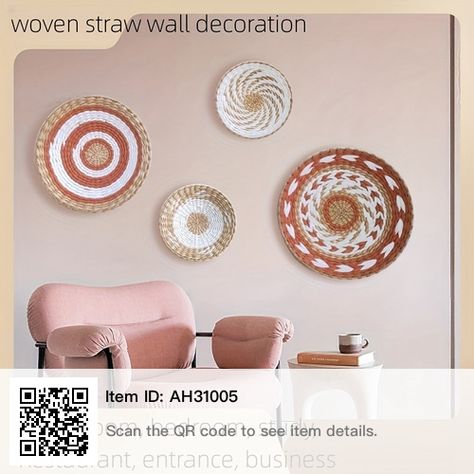 Weaving Wall Decor, Grass Weaving, Rattan Wall Decor, Style Marocain, Sofa Wall, Wall Bed, Background Decoration, Moroccan Design, Boho Wall Decor