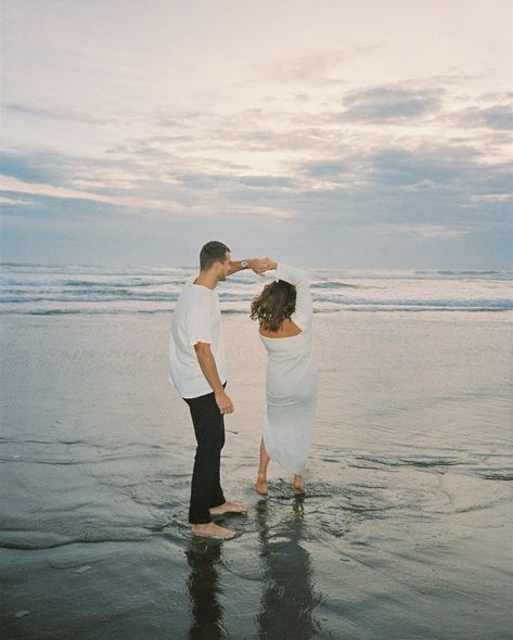 Dreamy engagement photos on 35mm Kodak film at one of my favourite West Coast beaches 🫶🎞️ If you want couple photos shot entirely on film then I would love to chat! 💛 West Coast Engagement Photos, Film Beach Engagement Photos, Dreamy Engagement Photos, Driftwood Beach Engagement Photos, Beach Cliff Engagement Photos, Documentary Family Photography Beach, Kodak Film, On Film, Couples Photoshoot