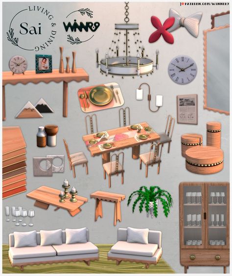 Sims 4 Cc Furniture Living Rooms, Sims 4 Kitchen, Play Sims, Casas The Sims 4, Sims Four, Sims 4 Cc Furniture, Sims 4 Collections, Best Sims, Sims Hair