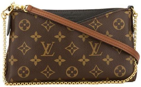 Louis Vuitton Pallas Clutch, Louis Vuitton Pallas, Louis Vuitton Black, Monogram Canvas, Authentic Louis Vuitton, Louis Vuitton Monogram, Louis Vuitton, Monogram, Canvas