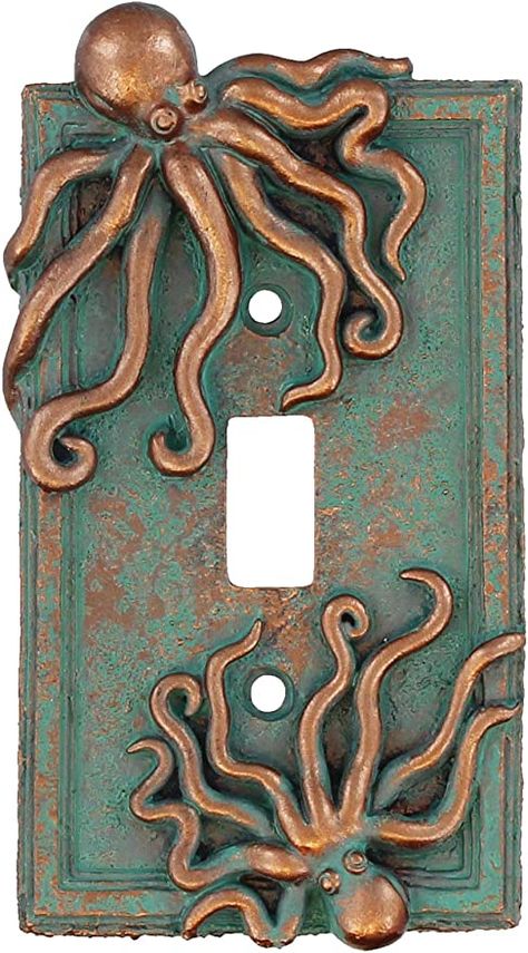 Light Switch Covers Diy, Ocean Room, Mermaid Bedroom, Nautical Lighting, Wall Outlets, Switch Plate Covers, Light Switch Covers, Switch Plates, Wall Plate