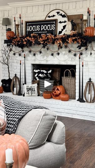 3.1K views · 874 reactions | ✨ITS . ALL . JUST . A . BUNCH . OF . HOCUS . POCUS …. ✨

“Oh look, another glorious morning….makes me sick!!” ~ Winifred Sanderson 🎃

Hey friends!!! I am excited to share my Halloween fireplace views with you today! 🙌🏻 This year, I kept part of my Fall garland up and added a lighted black maple leaf garland from @valerymadelyn_official 🖤

I absolutely love finding great holiday decor online! This garland is so well made and adds such a beautiful but spooky ambience to my living room…fits right in with all of our Halloween decor! Be sure to check out their Instagram page for the link to their Amazon store…available both in the US, the UK, and Canada! 🧡

I absolutely LOVE how my fireplace and mantel looks this Halloween…. But what do you think? 🕷️ Let me kn Halloween Fireplace, Winifred Sanderson, Darkness Falls, Fall Garland, My Living Room, Leaf Garland, Amazon Store, Fall Holidays, Instagram Page