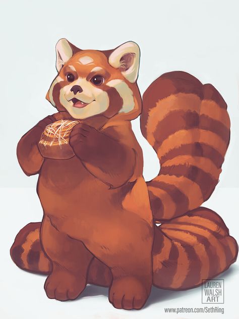 Red Panda Cartoon, Animal Drawing Inspiration, Stickers Bonitos, Red Panda Cute, Panda Drawing, Realistic Cartoons, Character Portrait, Red Pandas, Animals Design