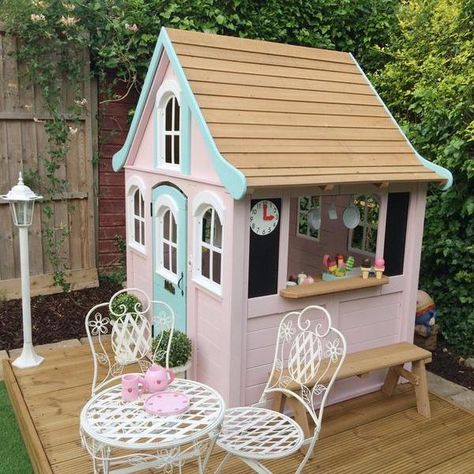 Cedar Summit Premium Play Sets Playhouse Ideas Outdoor, Wooden Playhouse Makeover, Small Playhouse, Kmart Cubby, Kids Wooden Playhouse, Cubby House Ideas, Playhouse Design, Playhouse Makeover, Kids Cubby Houses