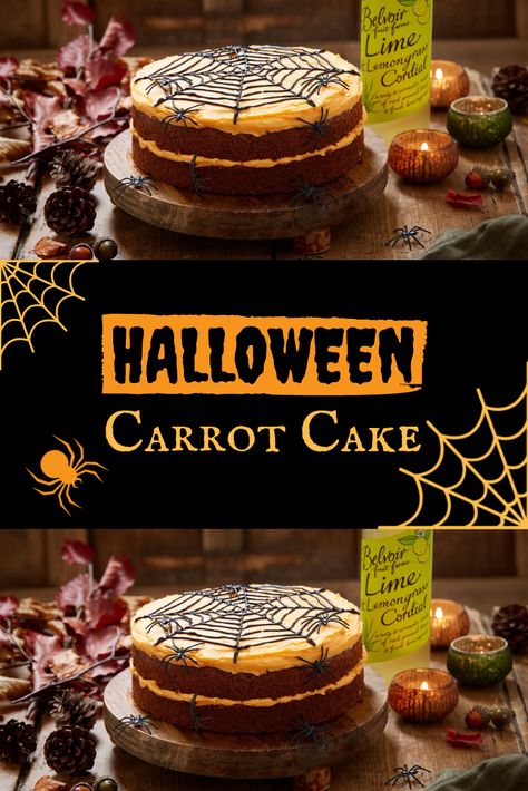 Halloween Carrot Cake, Savory Halloween Food, Carrot Cake Decoration, Pumpkin Streusel Muffins, Cake Halloween, Spooky Halloween Food, Pony Wallpaper, Halloween Fruit, Jam Recipes Homemade