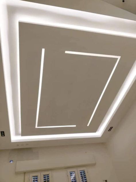 Simple Pop Design Ceiling, Simple Pop Design, Simple False Ceiling Design, Gypsum Ceiling Design, Simple Ceiling Design, Down Ceiling Design, False Ceiling Bedroom, New Ceiling Design, Pvc Ceiling Design