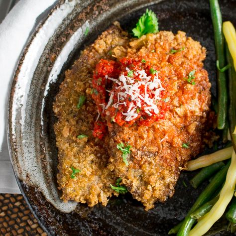 Parmesan Herb Crusted Beef Cutlet/ https://www.hwcmagazine.com Beef Cutlet Recipes, Red Pepper Pesto, Cutlet Recipes, Beef Cutlets, Pepper Pesto, Cutlets Recipes, Healthy Beef, Fried Beef, Paleo Dinner