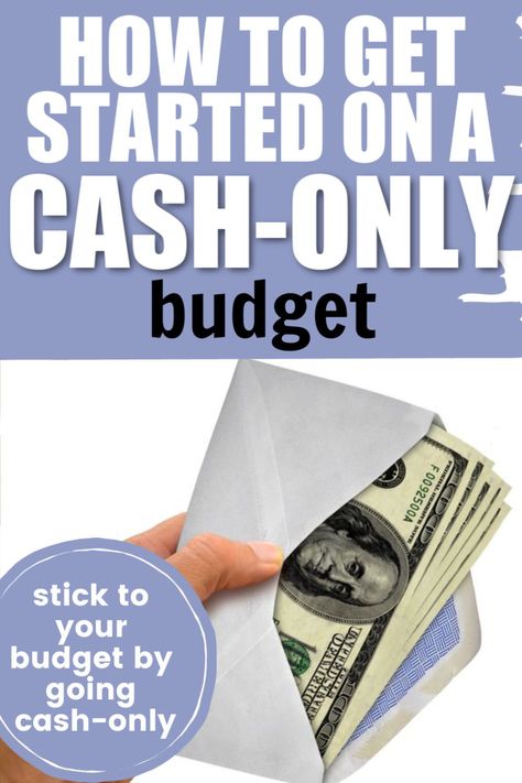 If you have trouble staying on budget because you overspend in certain categories, you can get started with an all-cash budget to help you keep your spending in check with these tips for getting started with a cash-only budget. #budget #stayonbudget #cashonly #envelopesystem Cash Envelope System Categories, Cash Envelope Budget System, Cash Budget System, Envelope Budget System, Cash Budget Envelopes, Budgeting System, Investing Tips, Cash Budget, Cash Envelope System