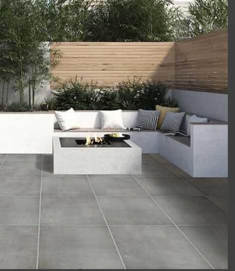 Tiles Outdoor, تصميم داخلي فاخر, Back Garden Design, Outdoor Seating Area, Patio Garden Design, التصميم الخارجي للمنزل, Low Maintenance Garden, Have Inspiration, Outdoor Gardens Design