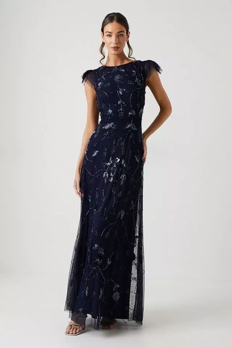 Womens Dresses | Debenhams Girls Occasion Dresses, Wedding Shoes Bridesmaid, Mesh Bridesmaids Dress, Floral Evening Dresses, Navy Bridesmaid Dresses, Bridesmaids Dress, Lace Trims, Prom Outfits, Feather Dress