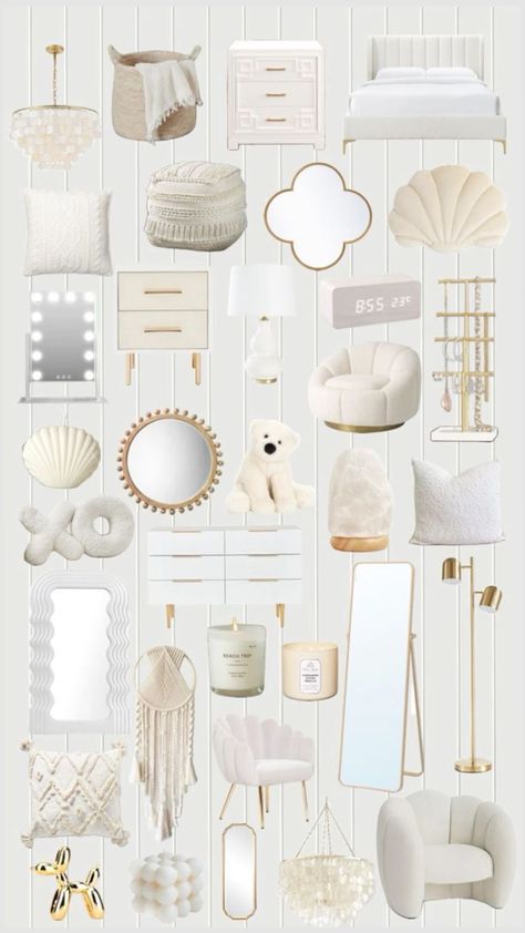 #f4f #f4follow #follow4follow #followback #roominspo #roomaesthetic #roomideas #roominspiration Room Wishlist, White Room Decor, Luxury Room Bedroom, Room Redesign, Preppy Room Decor, Preppy Room, Cute Bedroom Decor, Redecorate Bedroom, Cozy Room Decor