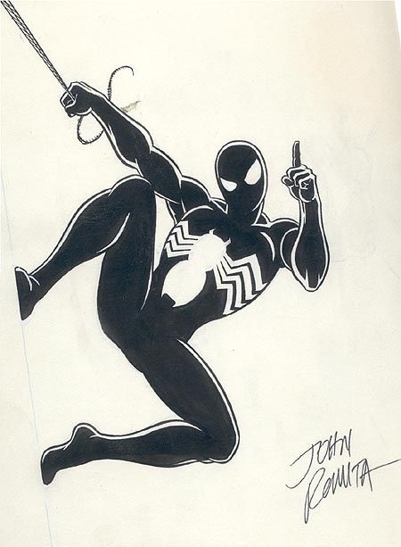 Symbiote Soidey Spiderman Tattoo, Symbiote Spiderman, Spiderman Drawing, Black Spiderman, Spiderman Comic, Black Suit, Spiderman Art, Comic Book Artists, Amazing Spiderman