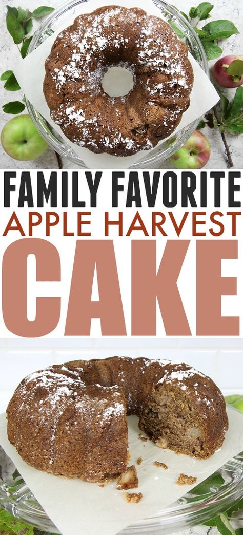 Harvest Apple Cake, Apple Harvest Cake, Harvest Cake Recipe, Harvest Cake, Fall Treats Recipes, Baked Items, Harvest Recipes, Treat Recipes, Fun Recipes