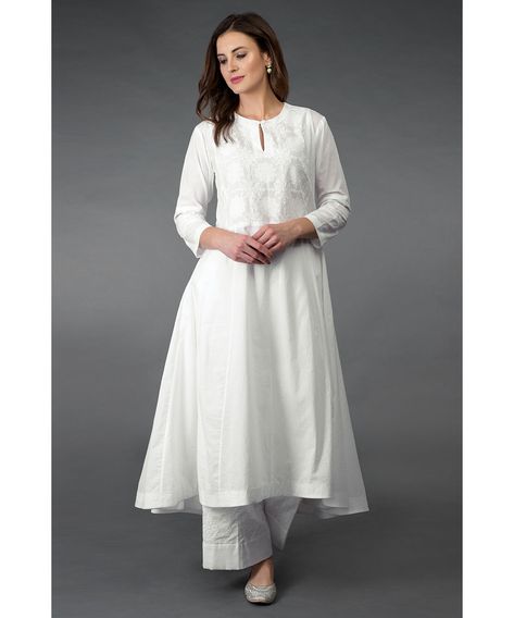 Product Zoom Kalidaar Kurta, Designer Dress For Men, Jamun Recipe, White Anarkali, Silk Kurti Designs, Dress Book, White Kurta, Long Kurti Designs, Cotton Kurti Designs