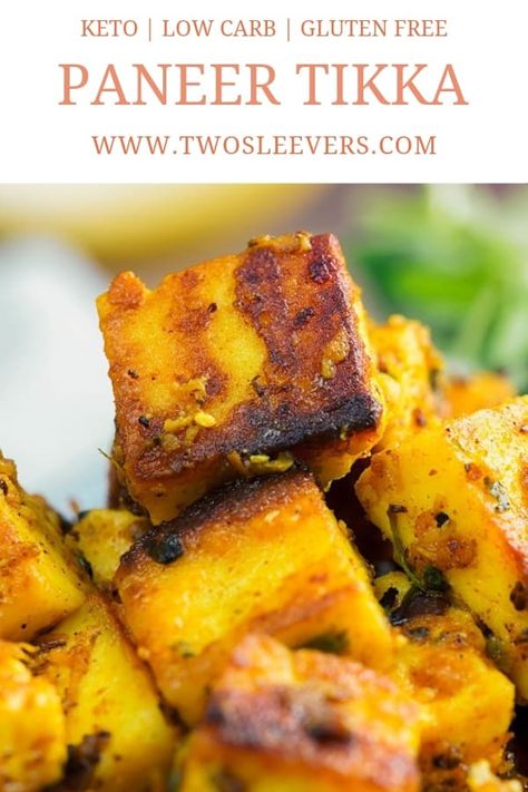 Paneer Tikka | Paneer Tikka Recipe | How To Make Paneer Tikka | Keto Paneer Tikka | Low Carb Paneer Tikka | Keto Snacks | Low Carb Snacks | Keto Indian Recipes | Low Carb Indian Recipes | Indian Cheese | TwoSleevers | #twosleevers #paneertikka #paneer #ketorecipes #indiancuisine Tikka Paneer, Paneer Starters, Paneer Tikka Recipe, Carb Quick, Paneer Biryani, School Meal, Indian Cheese, Cheeseburger Pie, How To Make Paneer