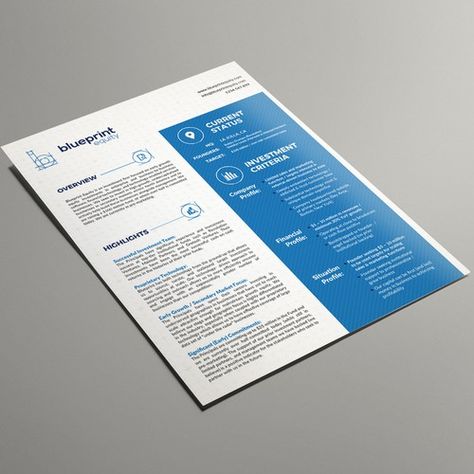 One Pager Design Creative, One Pager Design Layout, Paper Layout Design, One Pager Design, Powerpoint Designs, One Pager, New Flyer, Pamphlet Design, Paper Layout