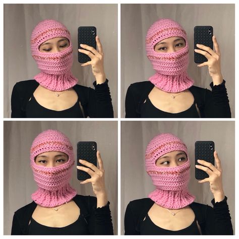 Baclava Hat, Aboc Studio, Balaclava Tutorial, Balaclava Crochet, Balaclava Ski Mask, Crochet Balaclava, Mask Tutorial, Ski Mask, Scarf Hat