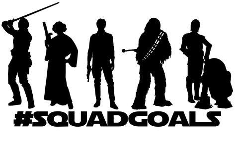 Star Wars Svg, Disney Squad Goals, Star Wars Stencil, Free Characters, Futuristic Robot, Vector Cut, Squad Goals, Silhouette Crafts, Star Wars Images