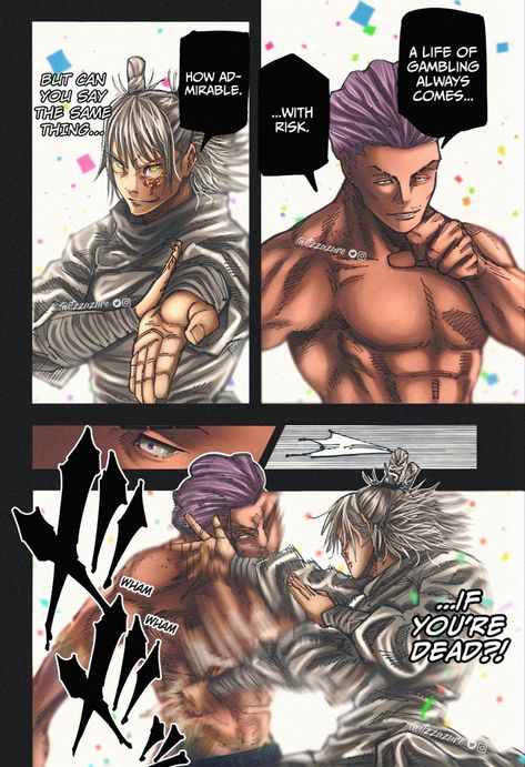 Kashimo Hajime Manga Panel, Kashimo Hajime Manga Color, Kashimo Hajime Colored, Hakari Kinji Jjk Colored, Kashimo Hajime Jujutsu Kaisen, Gang Poses, Kashimo Hajime, Colored Manga, One Punch Man Anime