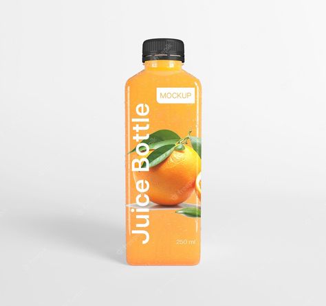 Juice Bottle Mockup, Juice Bottle, Juice Bottles, Bottle Mockup, Marmalade, Package Design, Spreads, Packaging Design, Graphic Resources