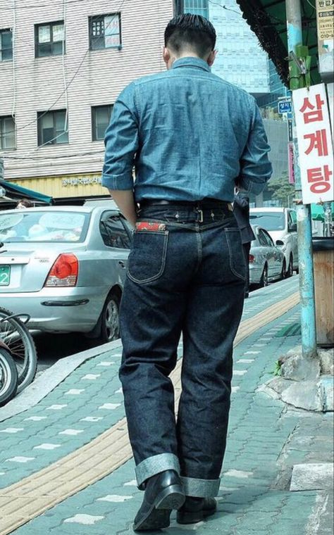 Clothes For Men Over 50, Japan Jeans, Men Over 50, Workwear Vintage, Everyday Clothes, Jeans Clothes, Denim Inspiration, Fashion Suits For Men, Vintage Clothing Men