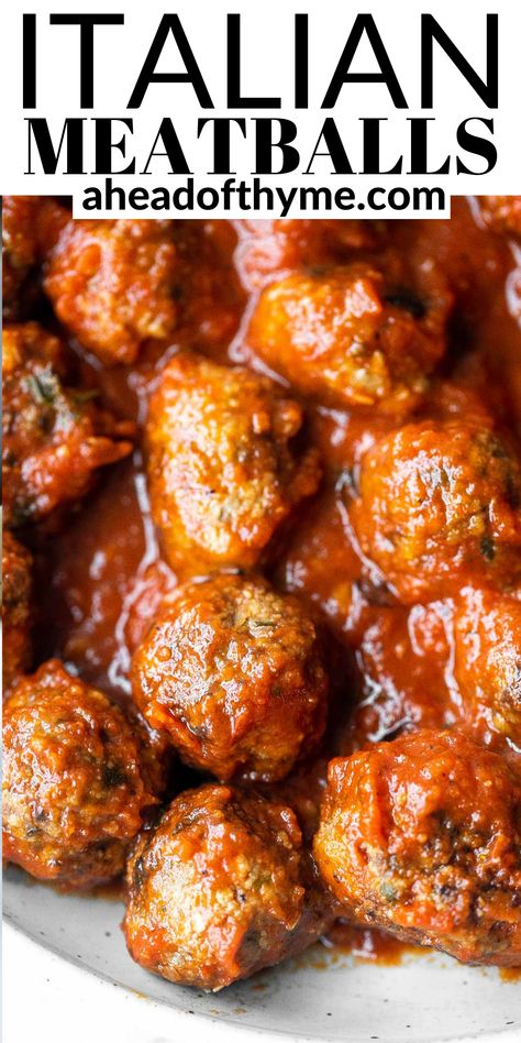 Meatballs Made With Panade, Easy Italian Meatballs, Homemade Italian Meatballs, Baked Meatball Recipe, Ground Beef Meatballs, Fried Meatballs, Parmesan Meatballs, Meatball Sandwich, Appetizer Meatballs