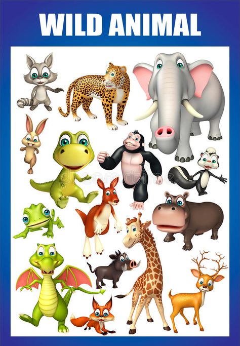 Animals Chart, Animal Chart, Animal Pictures For Kids, Space Themed Bedroom, 3d Poster, Themed Bedroom, Charts For Kids, Animal Posters, Wild Animal