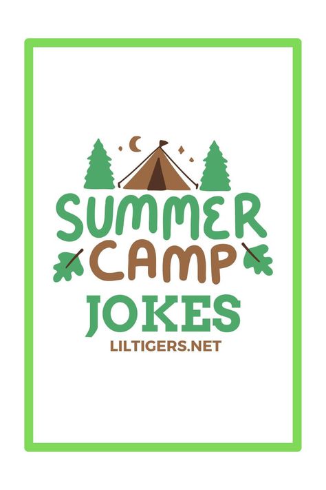 45 Summer Camp Jokes for Kids Summer Camp Mail Ideas, Camp Notes From Parents, Camp Jokes For Kids, Short Funny Poems, Summer Jokes For Kids, Camping Puns, Encouraging Quotes For Kids, Camp Songs For Kids Repeat After Me, Summer Camp Stickers