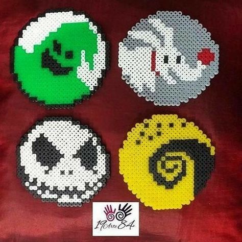 Perler Coasters, Melty Bead Designs, Christmas Perler Beads, Hamma Beads Ideas, Melty Bead Patterns, Pearl Beads Pattern, Easy Perler Beads Ideas, Fuse Bead Patterns, Art Perle