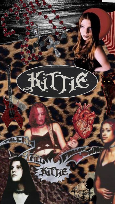 Kittie Wallpaper Band, Numetal Aesthetic Outfits, Kittie Band Poster, 2000s Bands, Kittie Band, Sleepy Girl, Music Poster Design, Band Wallpapers, System Of A Down