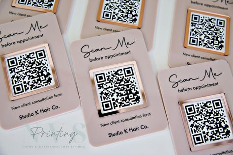 Qr Code Display, Custom Business Signs, Clear Mirror, Social Media Signs, Salon Signs, Business Signage, Custom Wedding Signs, Mirror Acrylic, Sign Display